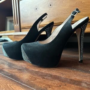 Womens black stilettos